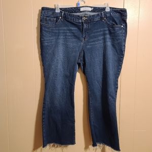 Torrid plus size 24XS raw hem jeans